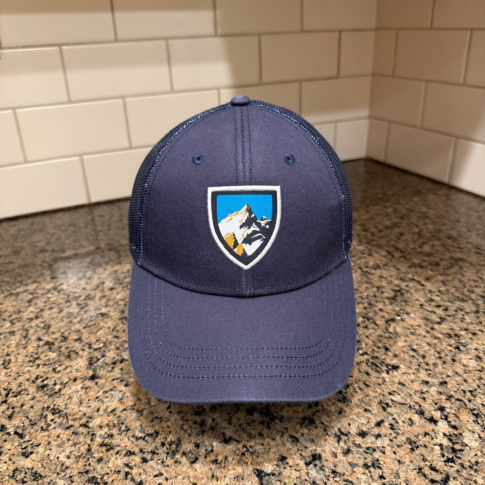 KÜHL Mountain Patch Snapback Trucker Hat Mens OS Navy Blue Polyester
